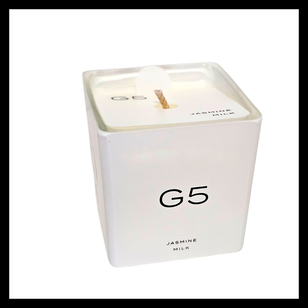 Mind Games‎ G5 Jasmine Milk Scented Candle 2 oz. Travel Size New White Knight